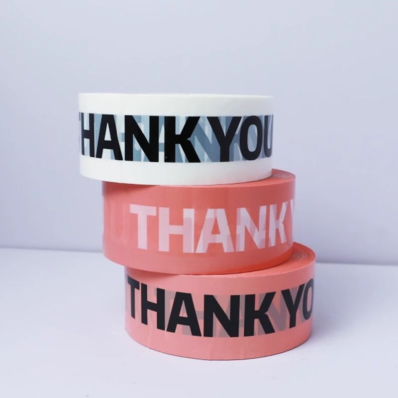 THANKYOU printed tape, express packaging and sealing tape, letter tape, pattern cartoon tape details Picture