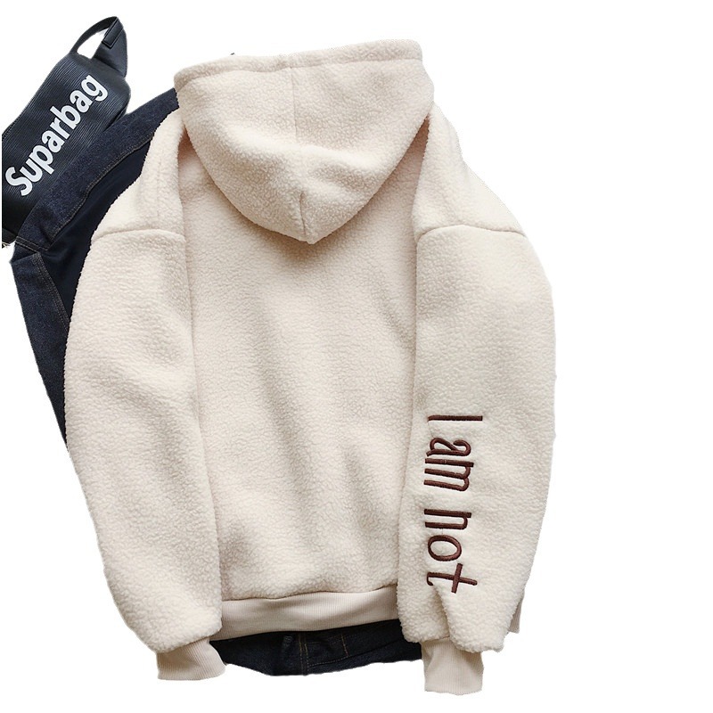 We support the delivery of hooded, fleece and thickened faux lambskin plush sweatshirts for female students, as well as Hong Kong-style autumn and winter warm jackets Item Picture