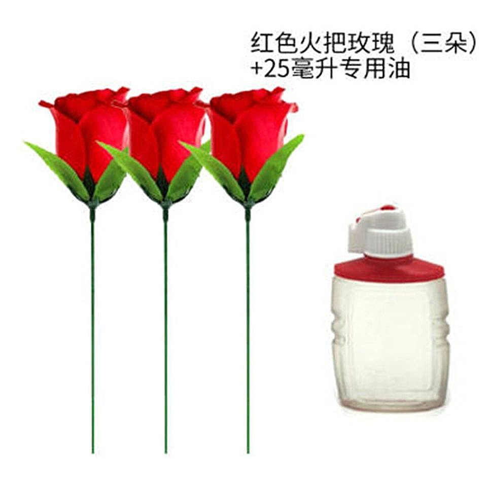 抖音网红同款火把玫瑰 火把变玫瑰 泡妞魔术道具舞台近景魔术玩具详情图4