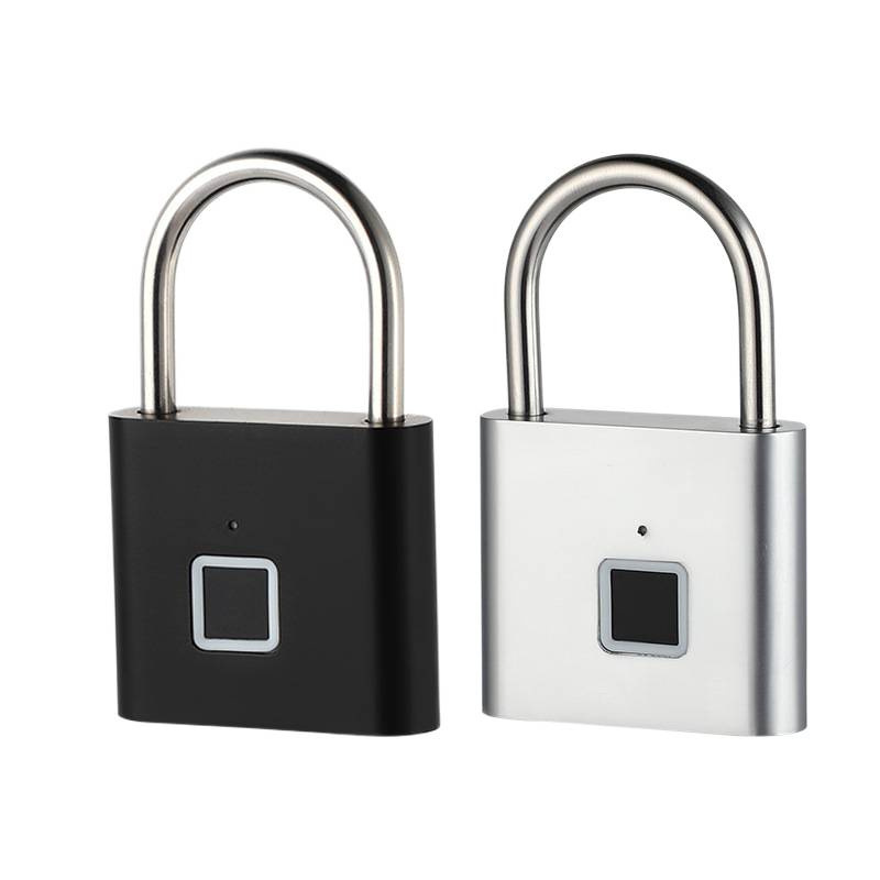 Intelligent fingerprint padlock, outdoor waterproof and anti-rust padlock, intelligent electronic padlock head, door anti-theft password lock, cabinet Item Picture