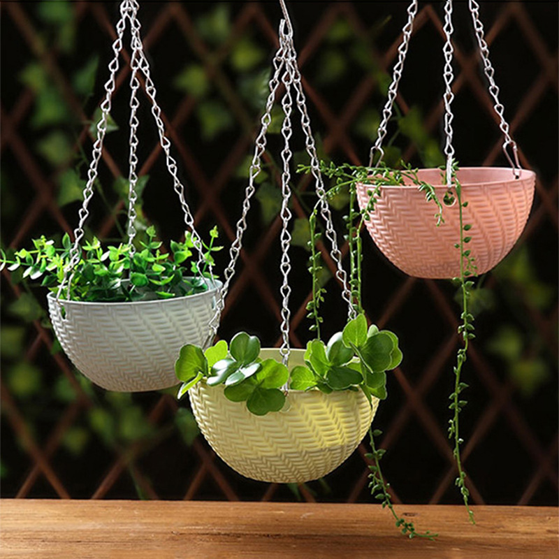 Suspended succulent plant, spider plant flowerpot, aerial cultivation of cymbidium goerpot, household green plant decoration plastic hanging basket