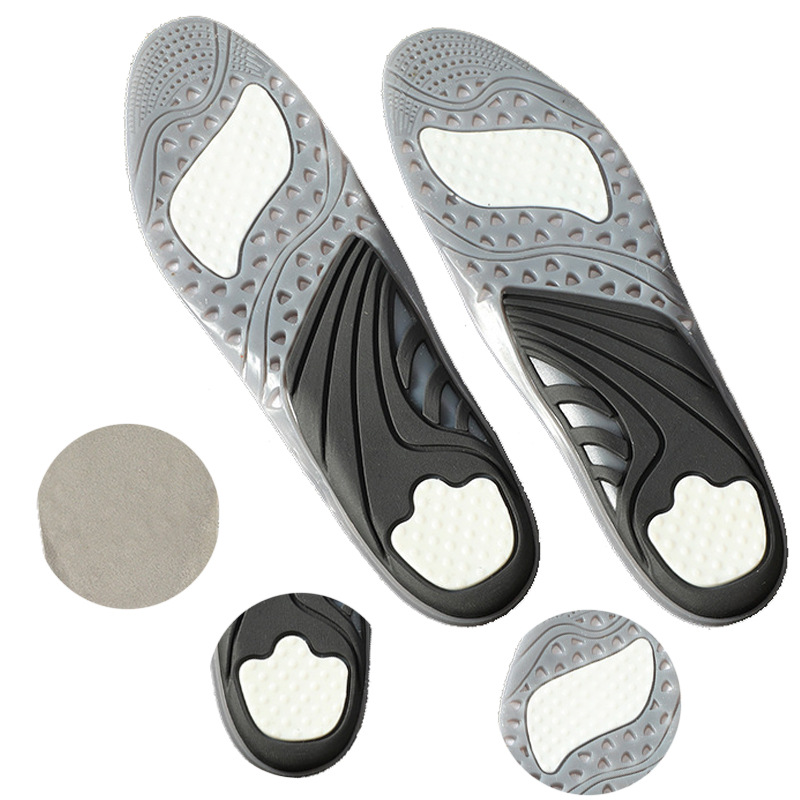 tpe three-color gel sports insoles with high elasticity, cushioning, sweat absorption, shock absorption and thickened design for men's and women's basketball, running and casual wear Specification image