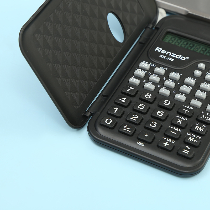 KK-105 Student computer, a multi-functional flip cover scientific function calculator, is a dedicated scientific computer for exams Specification drawing