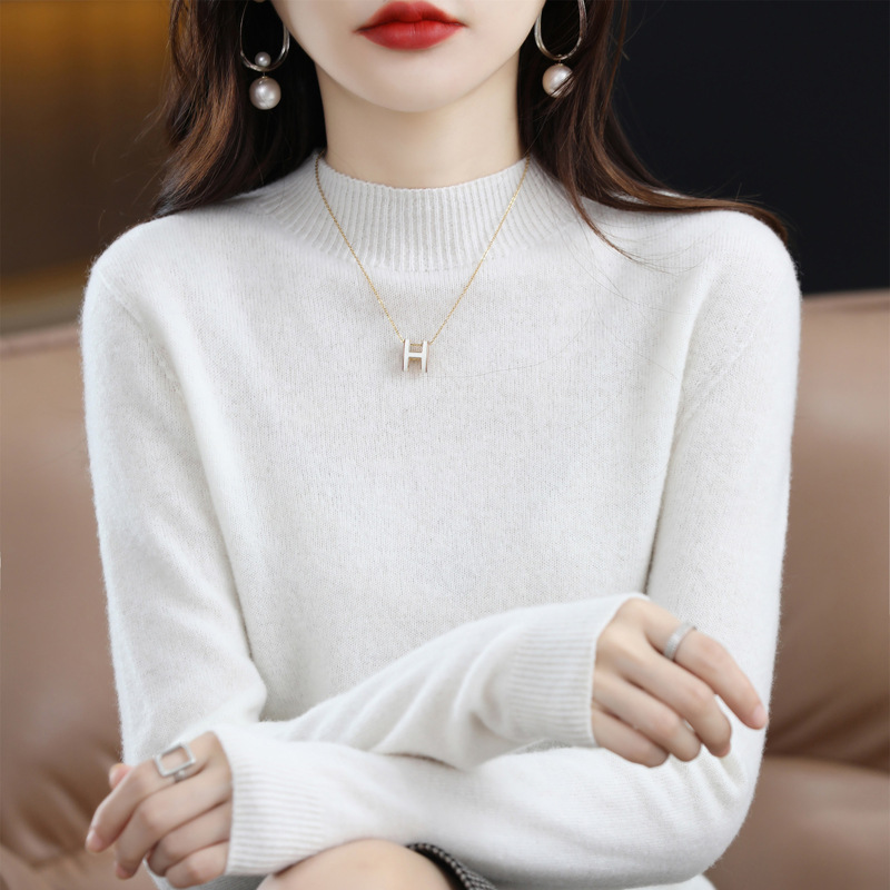女式羊毛衫实物图