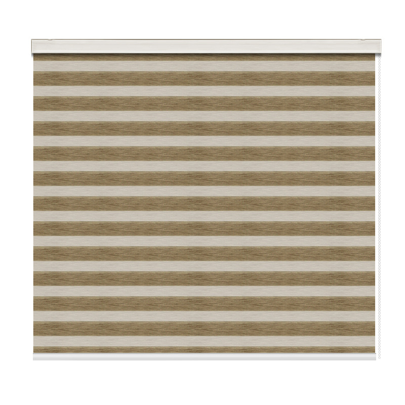 New Chinese-style faux linen soft gauze blinds, Venetian blinds, roller blinds, double-layer bathroom roll-and-pull shading and sunshade zebra blinds Item Picture