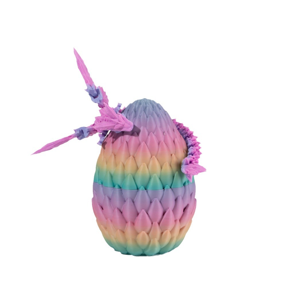 3D printed cross-border best-selling winged flying dragon egg set, figurine, gift, Internet celebrity creative Chinese dragon creativity Item Picture