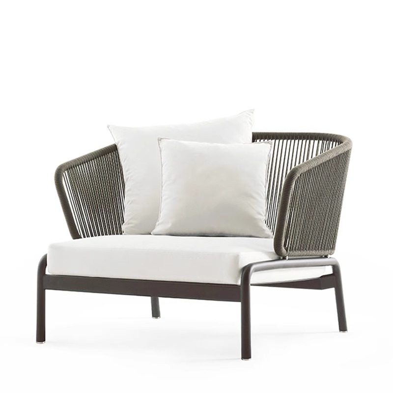 Outdoor leisure furniture, rattan sofa combination, open-air balcony rattan chair, model room, courtyard garden sofa, living room Item Picture