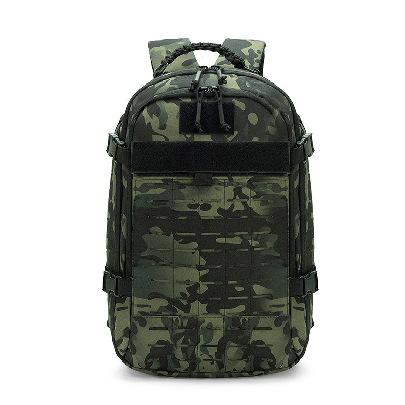 Outdoor sports multi-functional backpack, large-capacity hiking and mountaineering bag, camouflage camping tactical backpack
