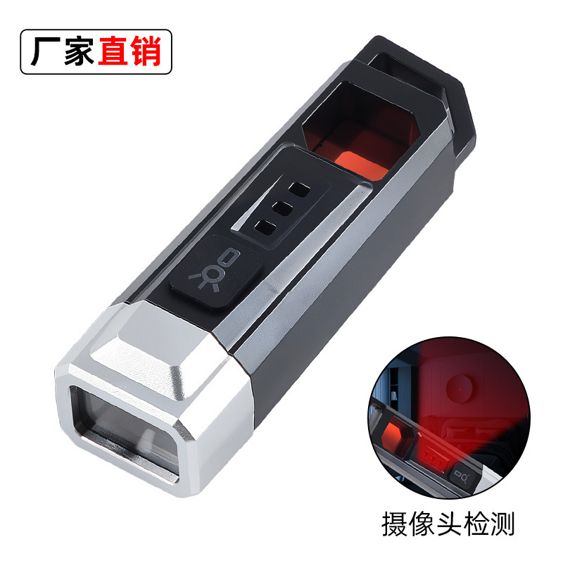 新款大功率LED手电筒摄像头过滤检测灯迷你便携USB充电探照灯