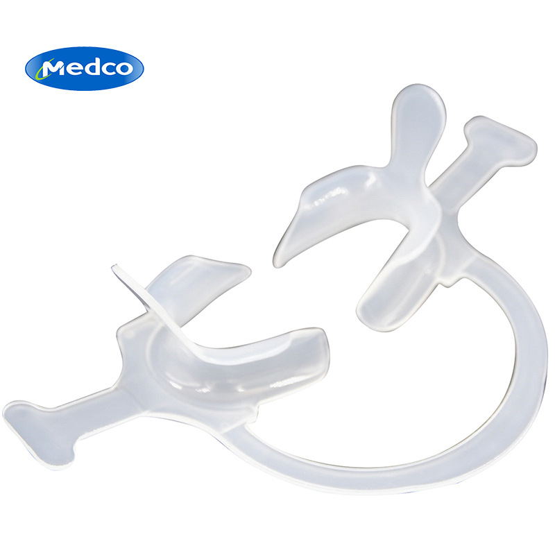 Cross-border exclusive dental mouth opener, high-temperature and high-pressure sterilized C-shaped mouth opener with handle, oral dental buccal retractor