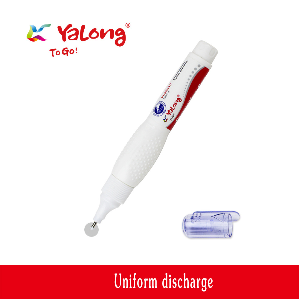 Yalong white liquid correction tape, correction fluid correction pen details Picture