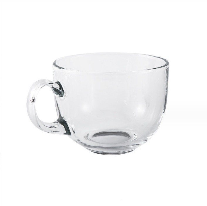 玻璃杯/茶杯水杯/玻璃杯茶杯/钢化玻璃杯/多巴胺玻璃杯白底实物图