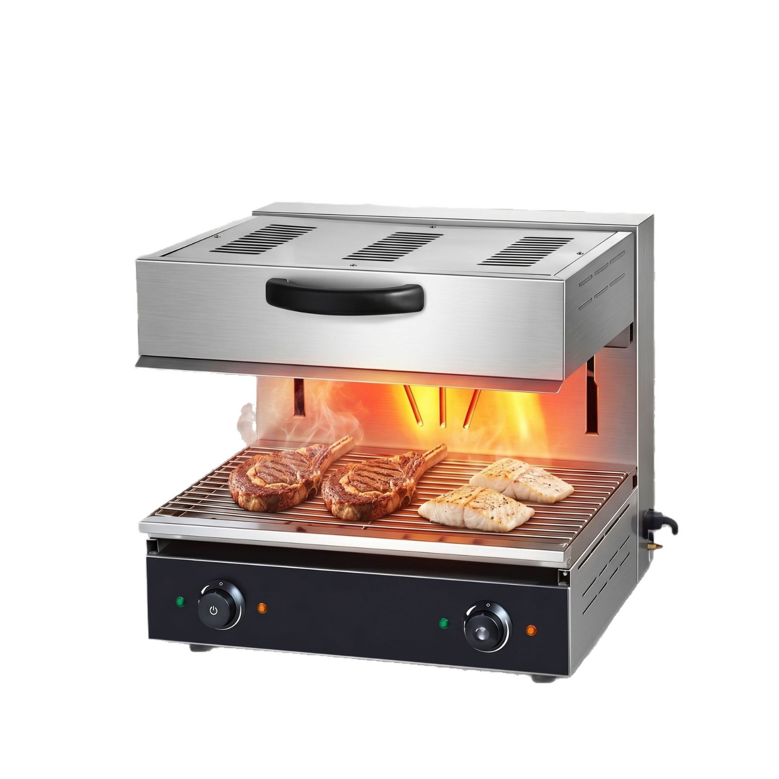 Commercial lifting surface stove, electric countertop, fish and steak grilling, stainless steel grill, Western kitchen equipment manufacturer Item Picture