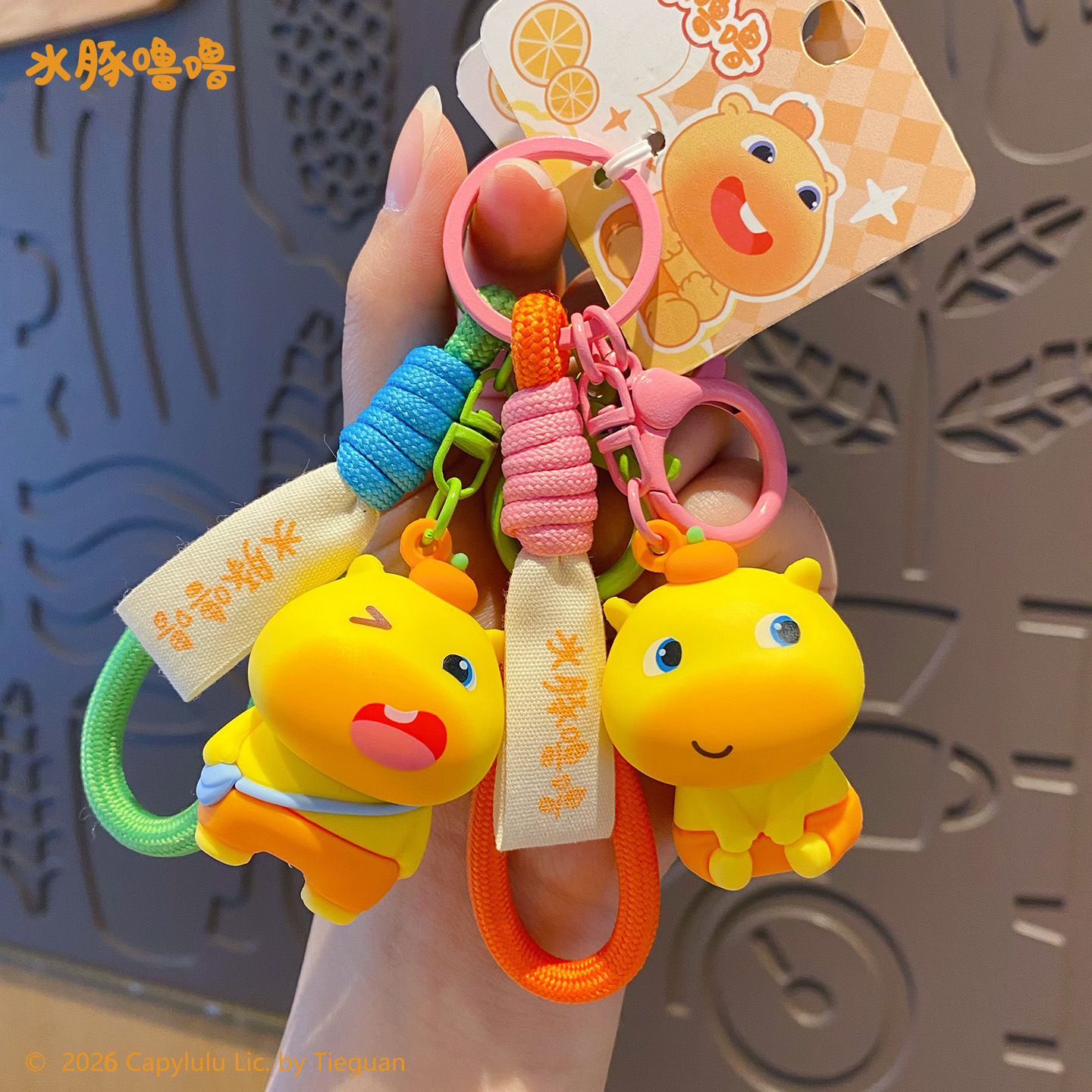 钥匙扣/卡通钥匙扣挂件/钥匙扣公仔挂件/发光闪光钥匙扣/钩织细节图