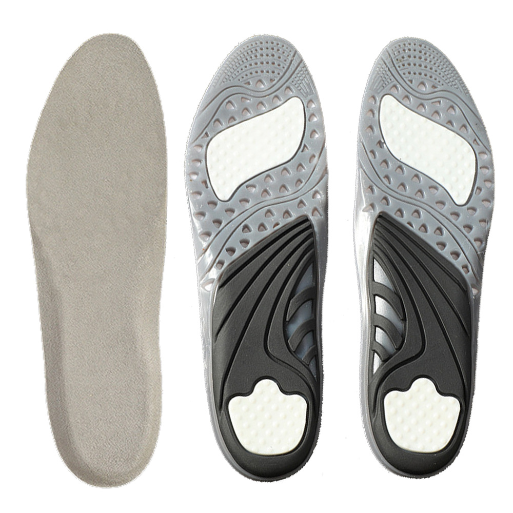 tpe three-color gel sports insoles with high elasticity, cushioning, sweat absorption, shock absorption and thickened design for men's and women's basketball, running and casual wear details Picture
