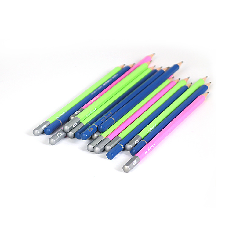 Yalong Foreign Trade specializes in providing wooden hexagonal design HB pencils, painted sharpened student pencils Item Picture