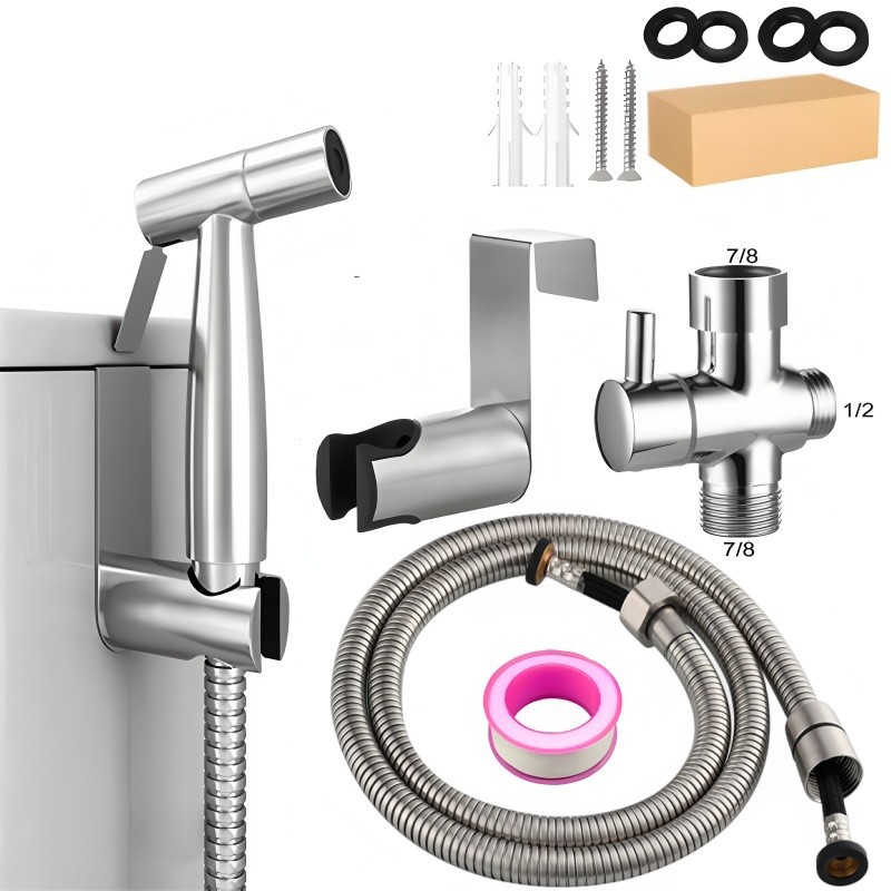 304不锈钢马桶伴侣喷枪套装水龙头增压喷头冲厕所喷枪