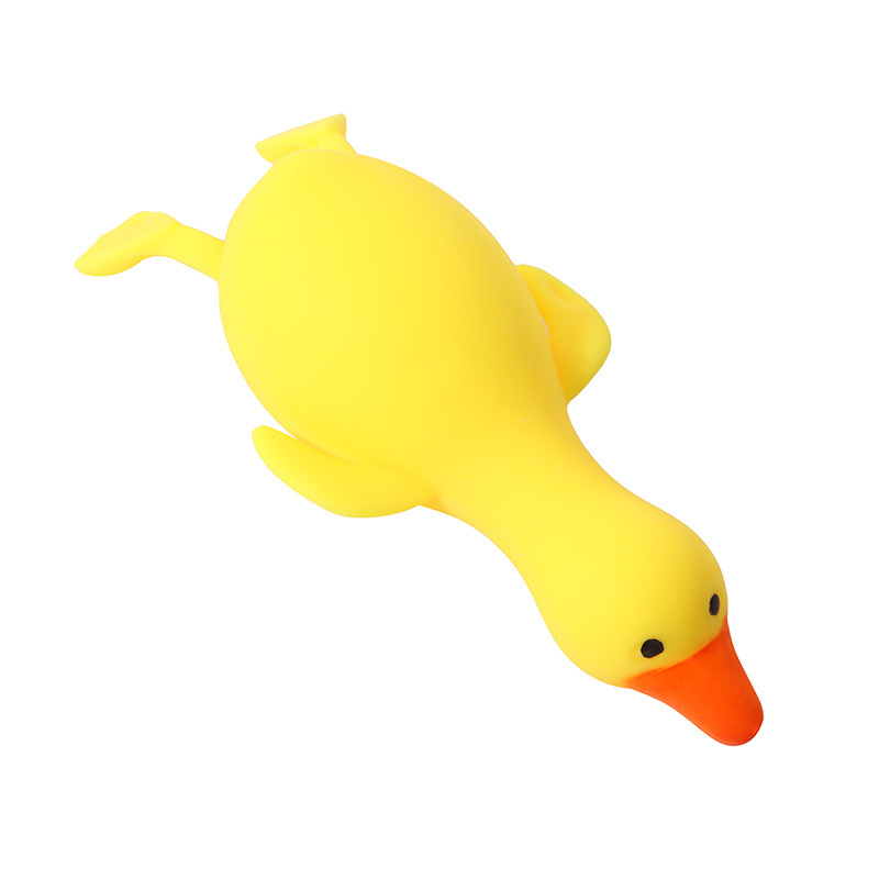 Big white goose flour duck stress-relieving toy, cute rubber slow-rebound duck, popular cartoon stress-relieving toy wholesale Application Scenario