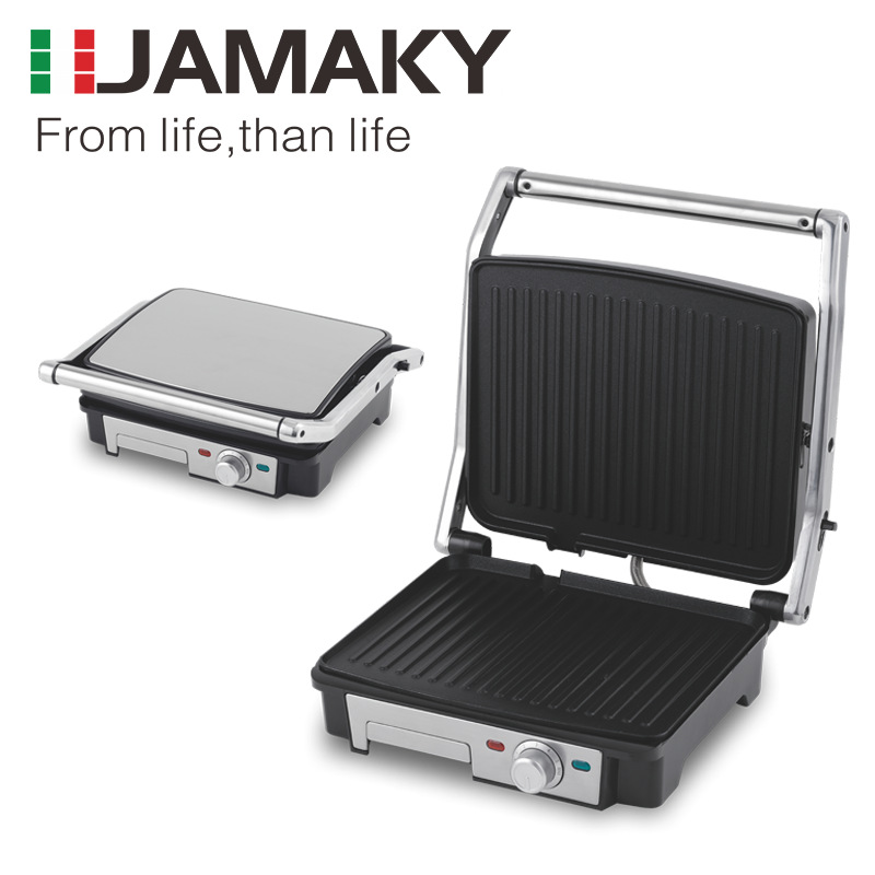 JAMAKY家用电烤盘露营野餐双面煎多功能出口跨境欧规现货电烤炉JMK2015