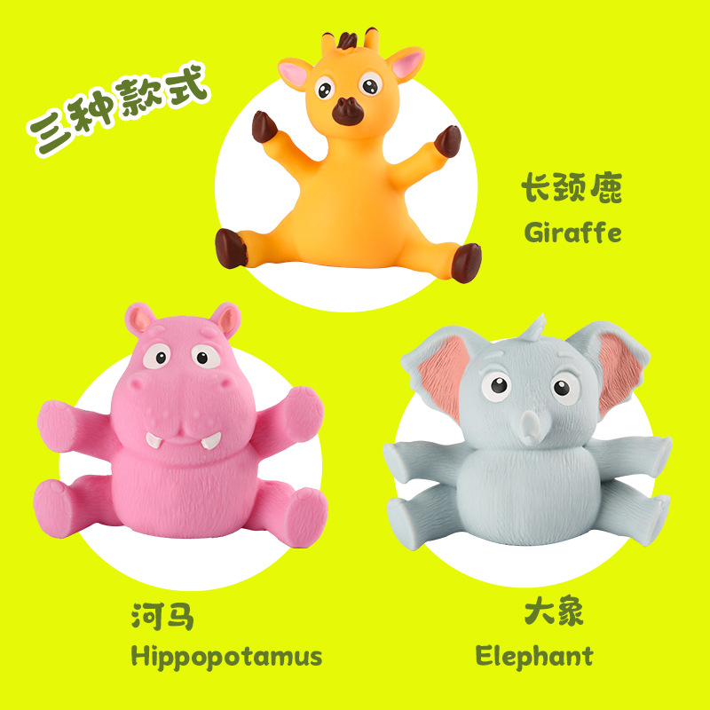 Hiku Animal Forest Squeeze Fun Stress-Relieving Toys, stress-relieving Squeeze Toys, Soft silicone rubber children's dolls details Picture
