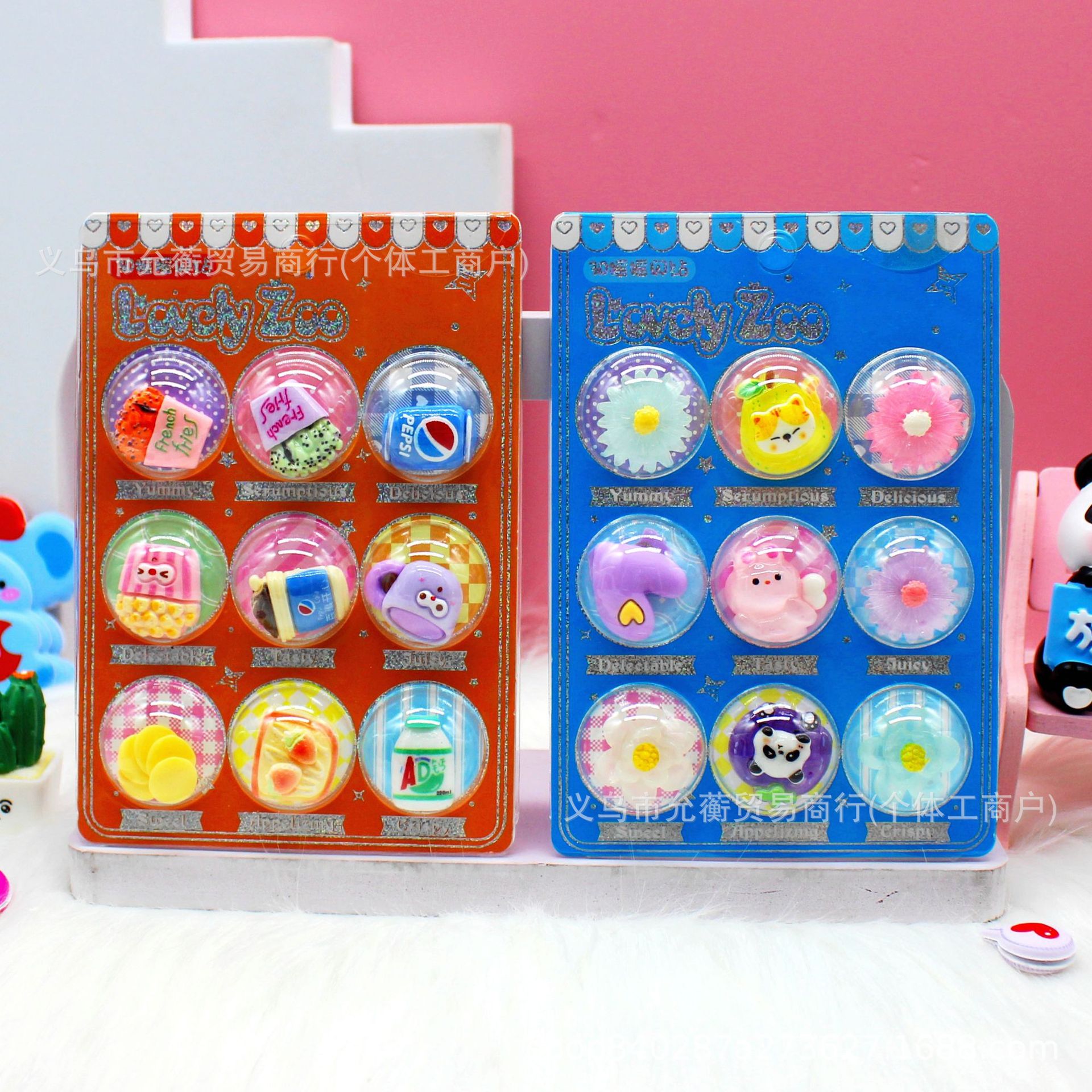 3D flash stickers, diy hair accessories, headbands, keychains, phone cases, decorative resin accessories, children's creative landscape stickers Application Scenario