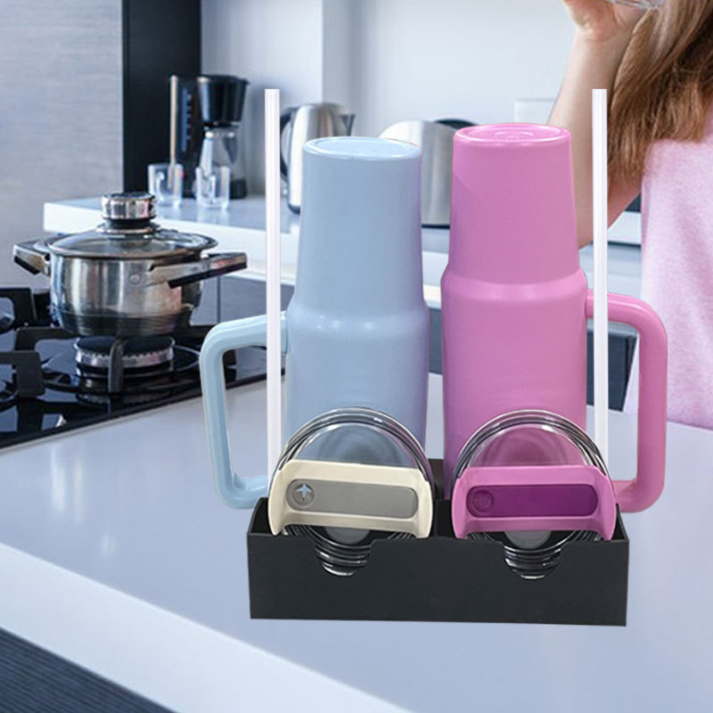 Stanley Cup silicone draining rack, dust-proof ice king, water cup storage rack, baby bottle and wine glass draining and drying rack details Picture