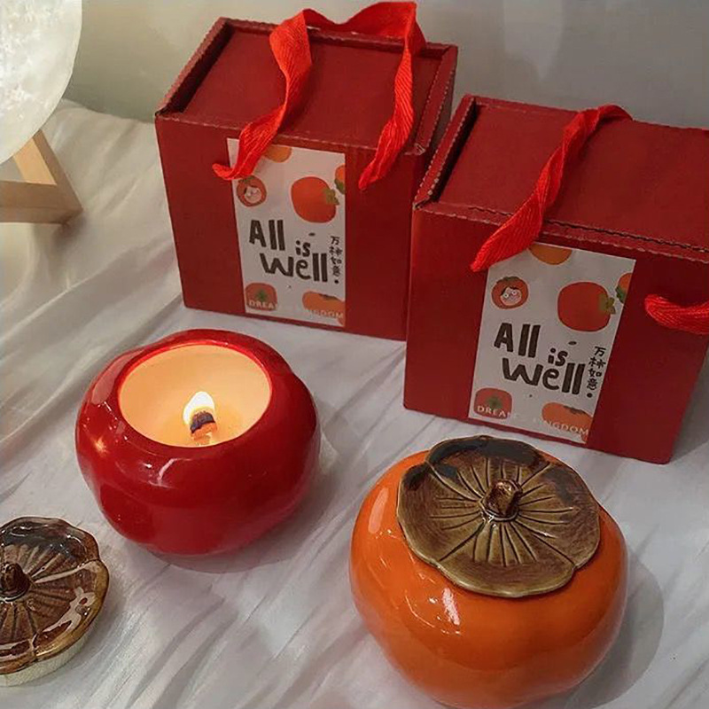 Persimmon jars, scented candles, souvenirs, gift belts, gift boxes, groomsmen, wedding gifts, wholesale decorations, home ornaments Application Scenario