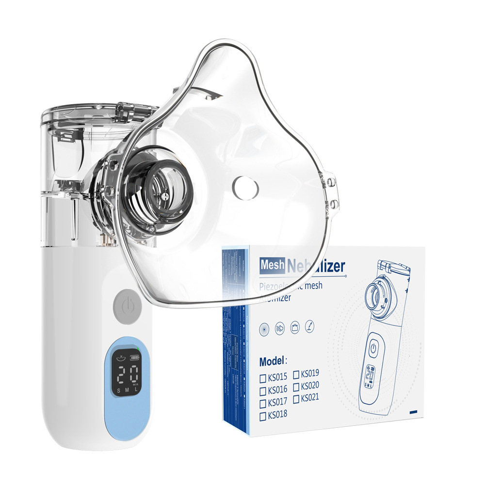 KS015 Handheld micro-mesh nebulizer for foreign trade, English packaging, portable ultrasonic household nebulizer Specification image