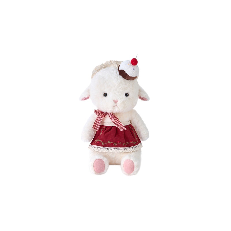 Wholesale of genuine and cute cartoon cake dresses, little sheep plush toys, soothing and sleeping dolls, and festival gifts Item Picture