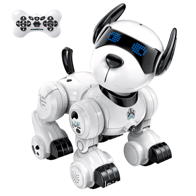 Cross-border electric pet robot dog, children's early education remote control programming stunt dog, intelligent bionic pet dog toy Item Picture