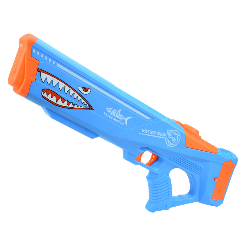 【 Selected 】 Cross-border Shark Electric Self-suction Gun, Automatic Continuous Water Spray, Large-capacity water Nourishing gun, children's toy Item Picture