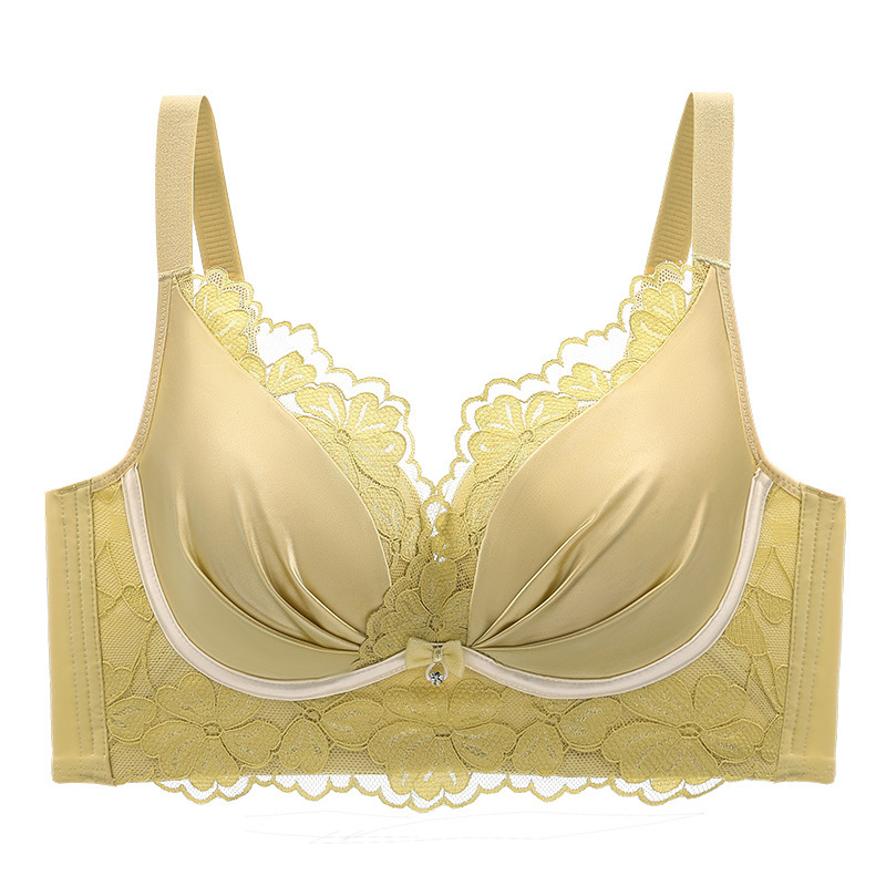 2220 luz de lujo satén sensual encaje patchwork-up lencería ajustador de estilo retráctil sujetador de leche en vivo reemplazo de cabello Item Picture