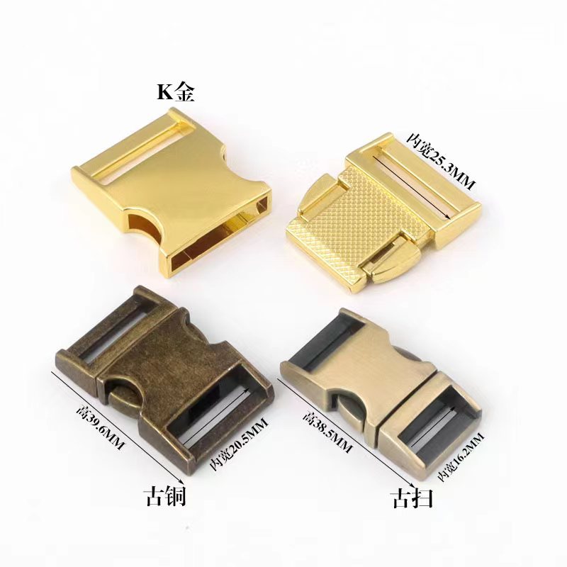 Wholesale metal clasp pet collars, elastic belts, flat clasp, arc-shaped clasp, shoulder straps and adjustable clasp Specification drawing
