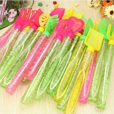 Beach bubble sticks, children's bubble water, colorful 27CM bubble water, bubble blowing toys, small wholesale mixed batch