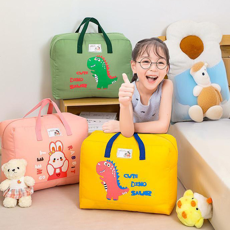 Kindergarten colcha bolsa de almacenamiento cartoon oxford cloth bolsa de colcha para niños venta al por mayor kindergarten colcha bolsa de almacenamiento