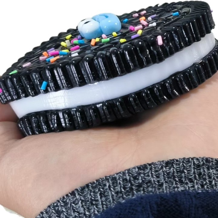 工厂直销软胶仿真大奥利奥奶油饼干捏捏乐萌宠大团子卡通减压玩具产品图