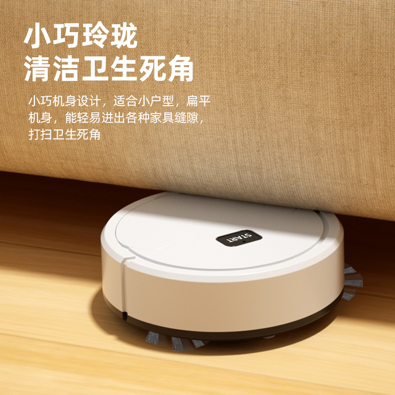 Auto mini barredora robot remolque barredora succión 3 en 1 máquina de limpieza aspirador perezoso hogar pequeño regalo Specification image