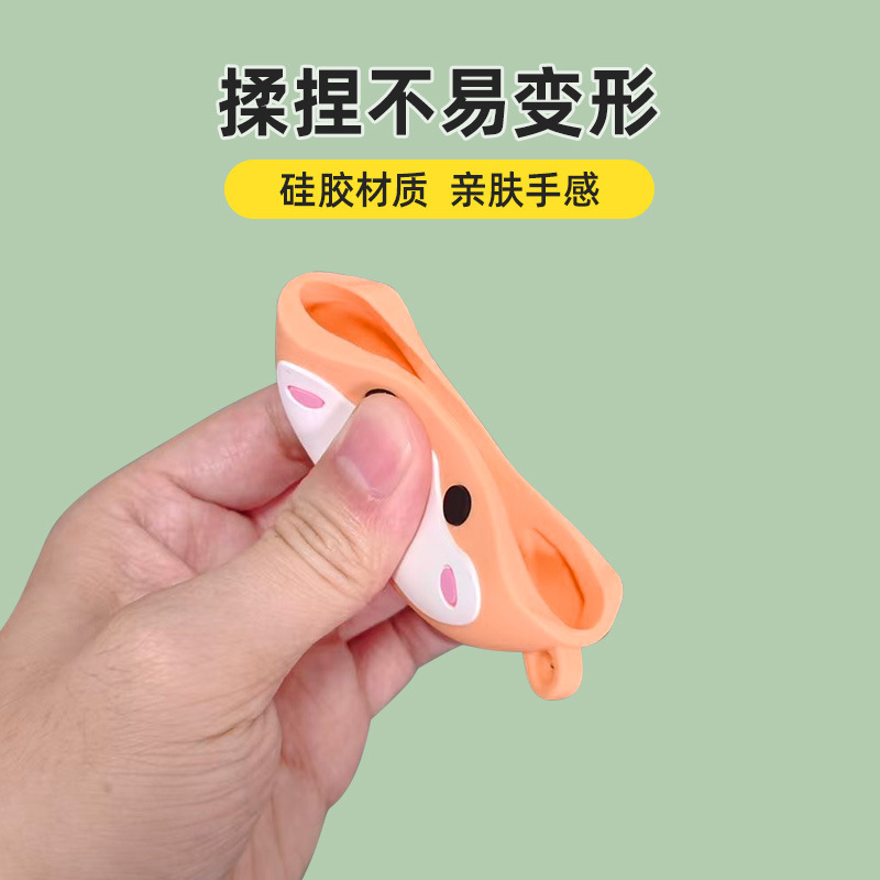 وينطبق هذا على غلاف سماعات XCLIP الواقية من الكارتون السيليكي الناعم details Picture