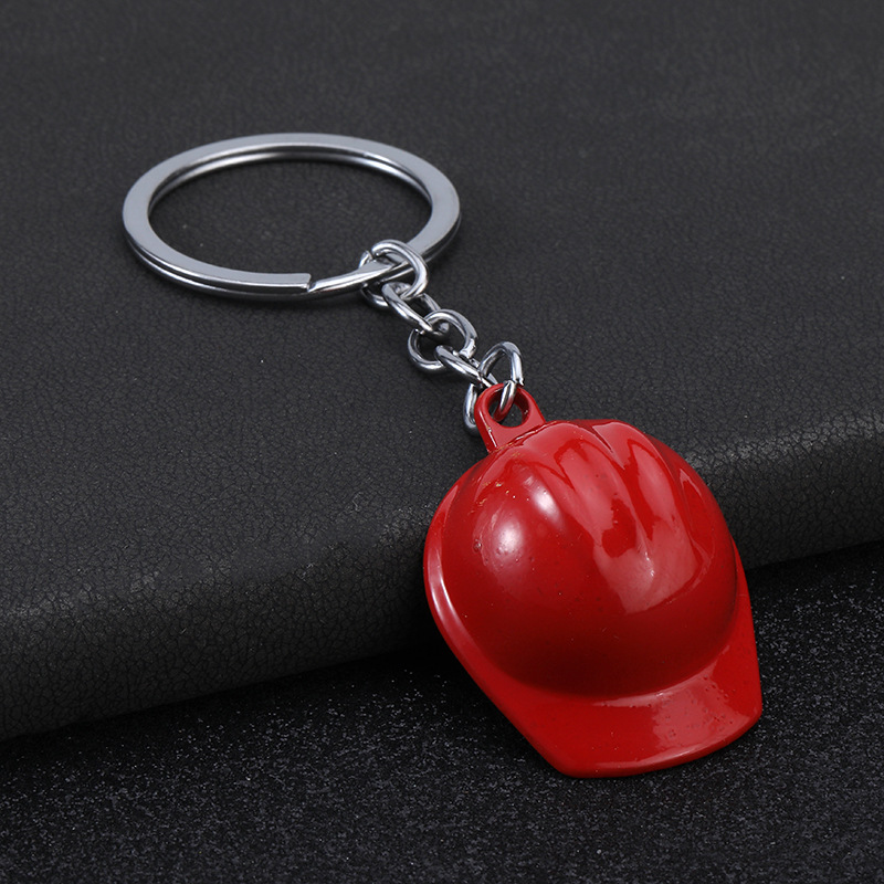 Cross-border best-selling safety helmets, keychains, creative and practical helmets, and new, unique and special department store promotional small gifts details Picture