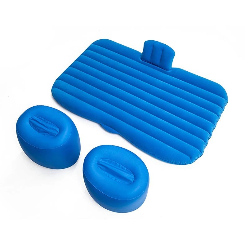 Car inflatable bed, flocking car inflatable mattress, rear car middle bed, easy to store and fold, car inflatable travel Item Picture
