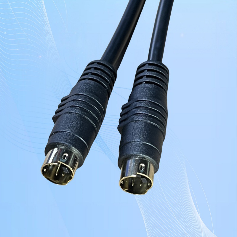 镀金 S端子线 电脑转电视连接线 S-Video视频线 1.5/3/5/10米细节图