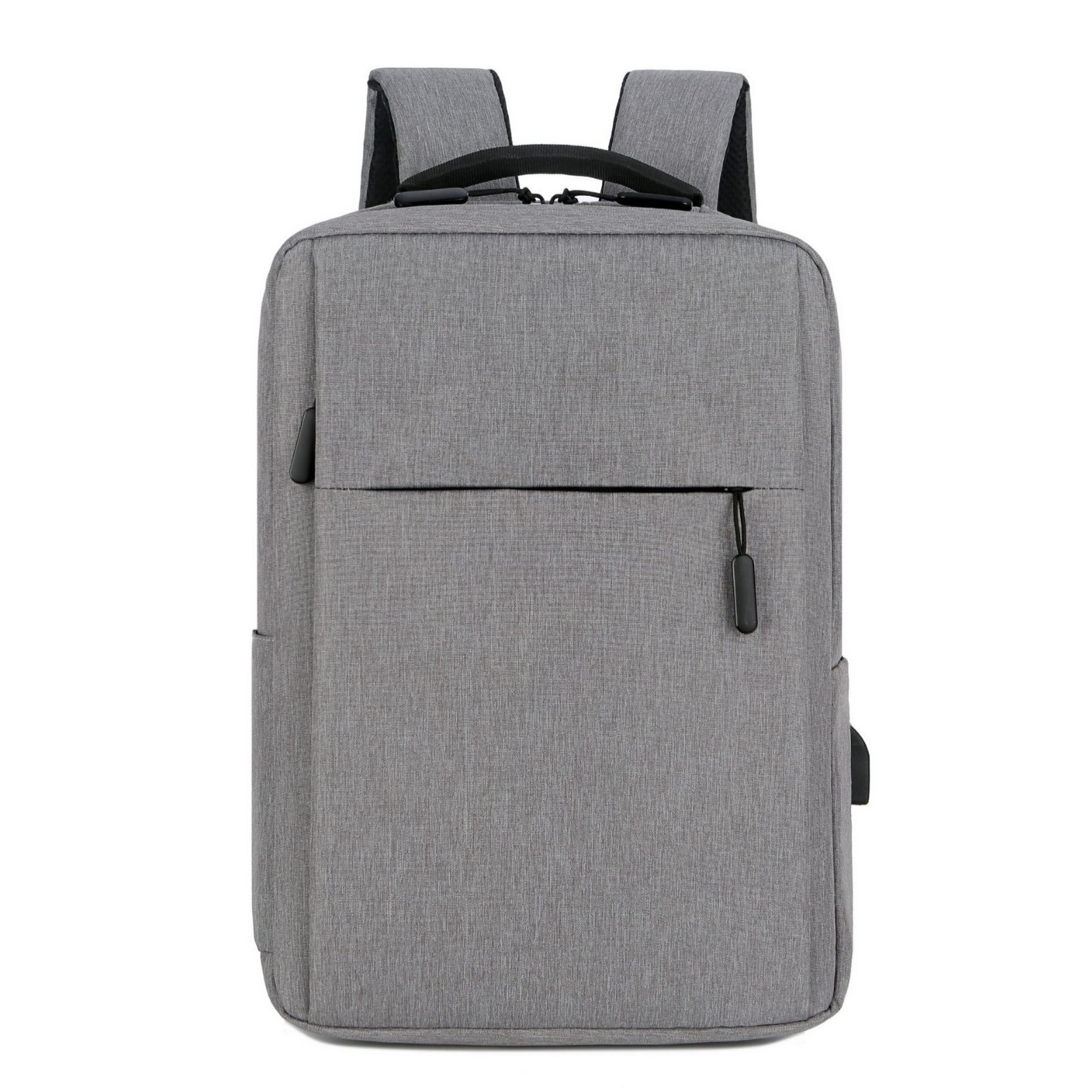 Simple business backpack for both men and women, large-capacity USB charging waterproof backpack for computers, corporate gift backpack details Picture