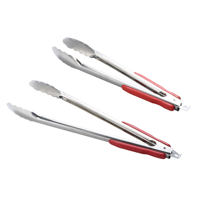 Clips de comida de acero inoxidable herramientas creativas clips de comida espesados clips de buffet clips de pan clips de barbacoa venta caliente Item Picture
