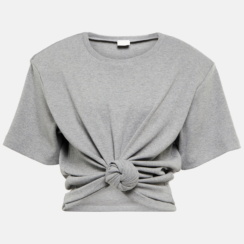 春季都市风气质棉套头短袖圆领宽松型女式T恤产地货源都市通勤