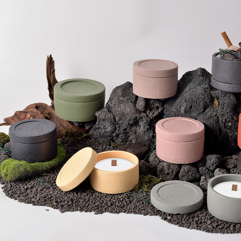 蜡烛杯蜡烛容器空杯香薰蜡烛杯浪漫香氛伴手礼物厂家直销创意水泥产品图