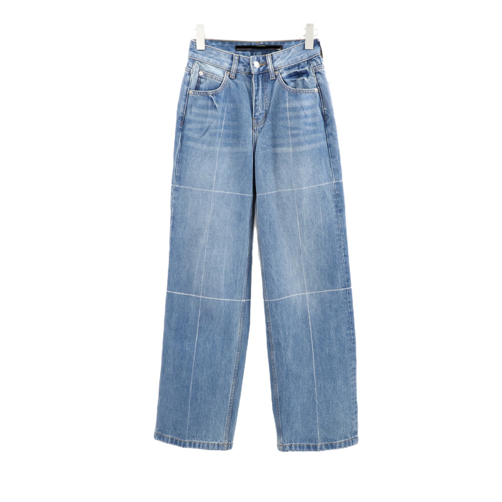A.w. Blue jeans for women, high-waisted straight-leg loose wide-leg trousers in a European and American style, new autumn/Winter 2025 collection Item Picture