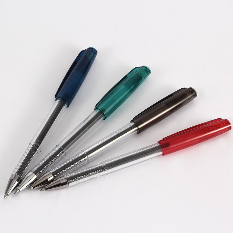 Foreign trade 0.5MM gel pen transparent rod socket gel pen advertising gel pen 1707 details Picture