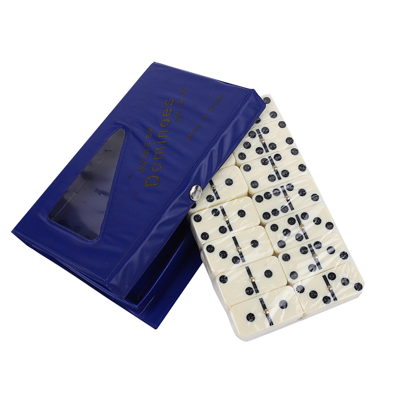 多米诺骨牌DOMINO卡牌棋牌 PVC包装象牙色多米诺牌骨牌5010PVC细节图