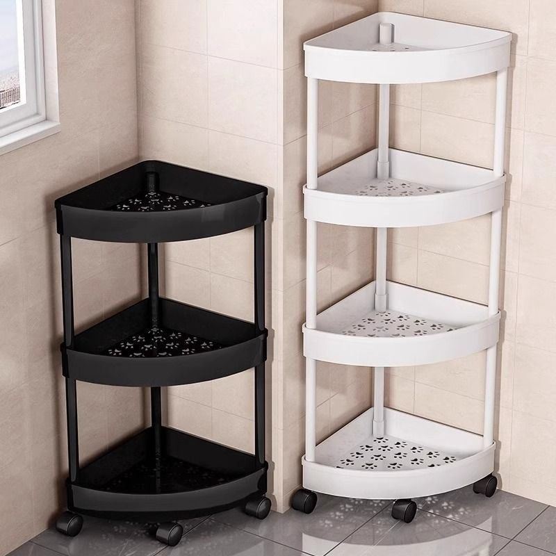 Bathroom storage racks, corner racks, bathroom storage racks, floor-standing toilet and washroom multi-layer racks details Picture