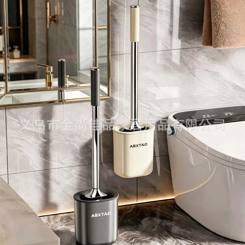 فرف مرحاض تويليت بروش مع مرحاض في الطابق السفلي مع قفص في فتحة Specification image